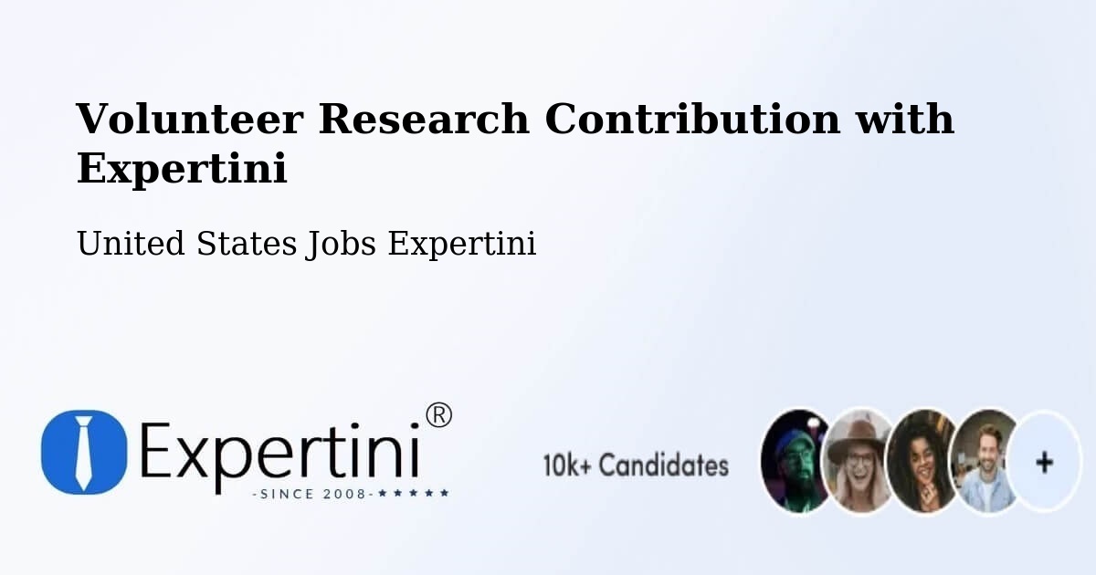 Volunteer Research Contribution Program – Rush - United States Jobs Expertini